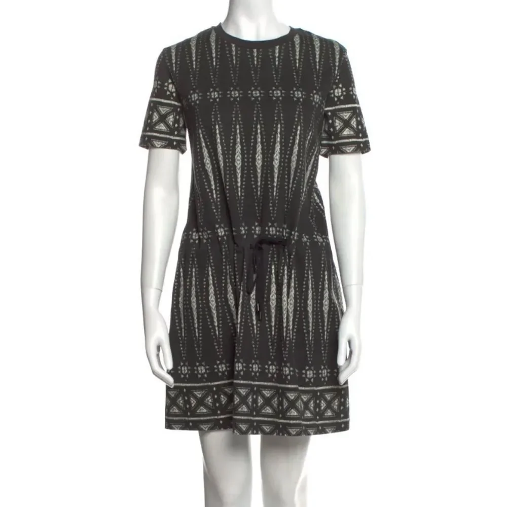 Tory Burch Geometric Crew Neck Dress